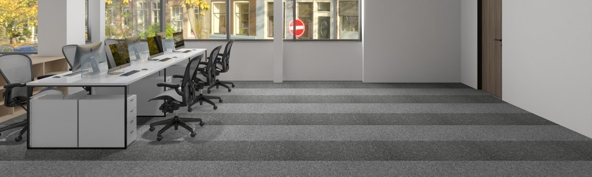 River-River Line Carpet Tile